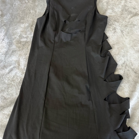 SHEIN Black Asymmetrical Cut-Out Dress - Picture 1 of 1